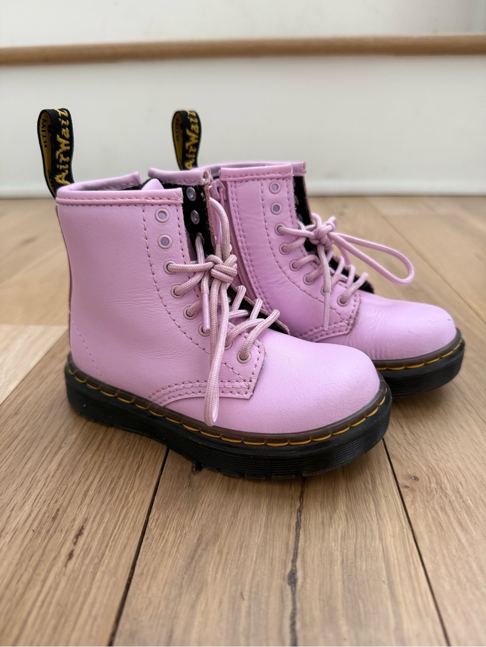 Dr. Martens Pink Combat Boots